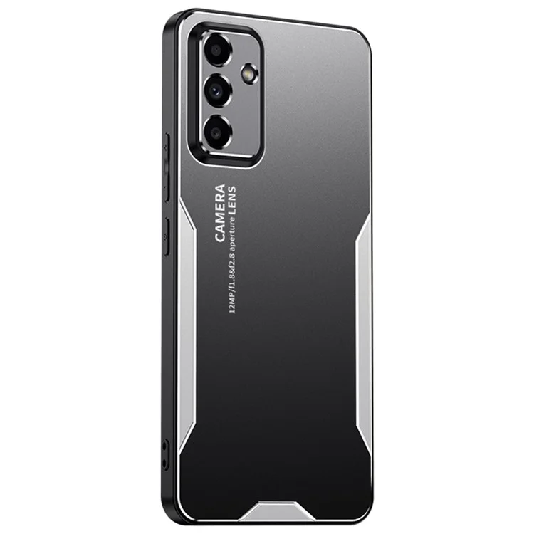 For Samsung Galaxy A55 5G Case Aluminum Alloy+TPU+PC Protective Phone Cover - Silver