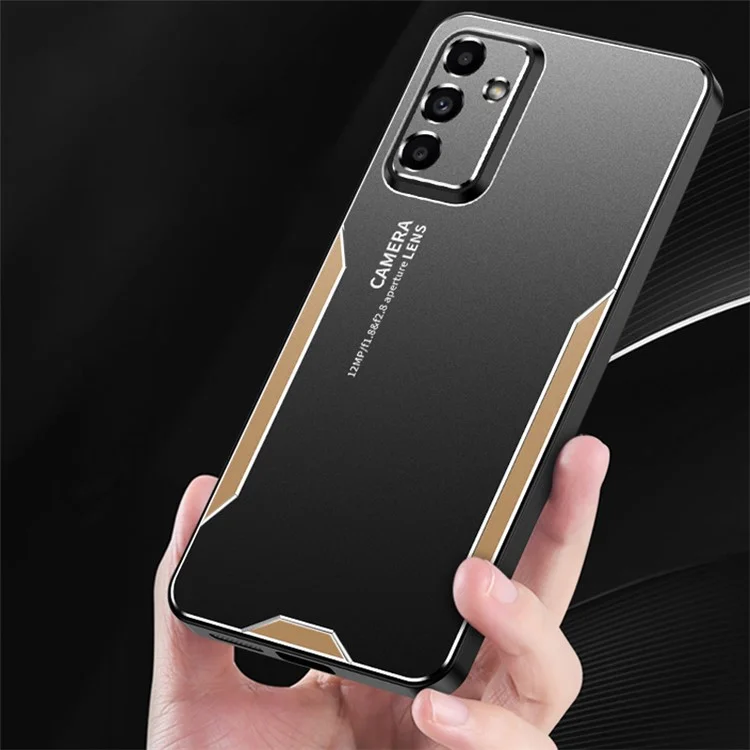 For Samsung Galaxy A55 5G Case Aluminum Alloy+TPU+PC Protective Phone Cover - Silver