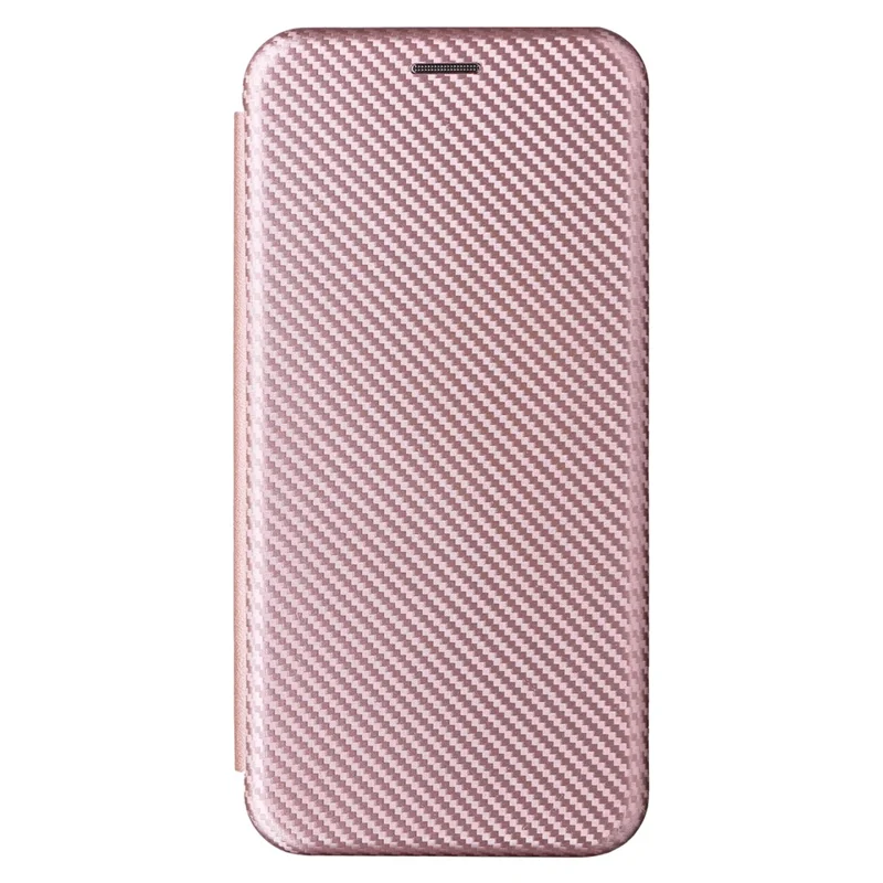 For Xiaomi Redmi Note 13 Pro 4G / Poco M6 Pro 4G Case Carbon Fiber Texture PU Leather Phone Cover - Rose Gold