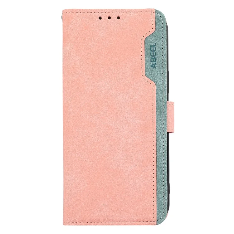 ABEEL Für Samsung Galaxy S24 Ultra Magnetisches Handyhülle Farbabstimmung Brieftasche Cover - Pink