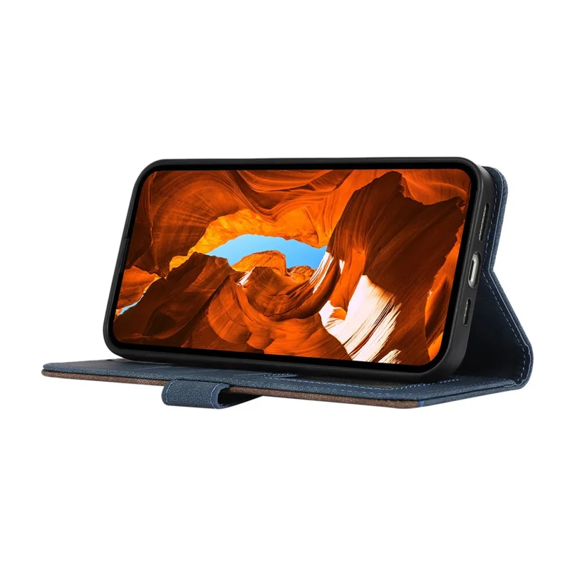 ABEEL For Samsung Galaxy A54 5G Case RFID Blocking Leather Wallet Phone Protection Cover - Blue