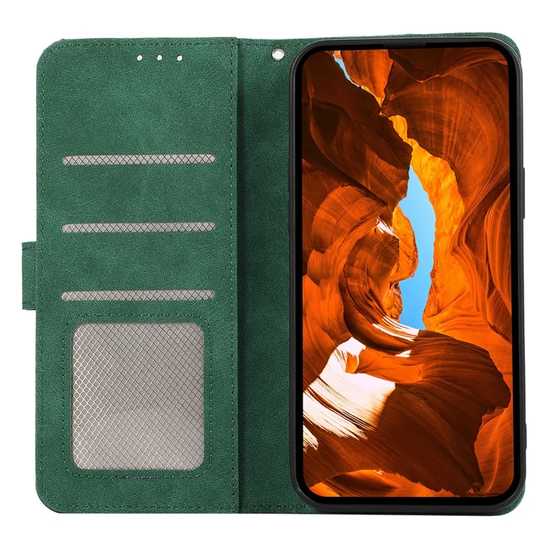 ABEEL For Samsung Galaxy A54 5G Case RFID Blocking Leather Wallet Phone Protection Cover - Green