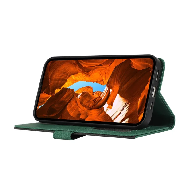 ABEEL For Samsung Galaxy A54 5G Case RFID Blocking Leather Wallet Phone Protection Cover - Green