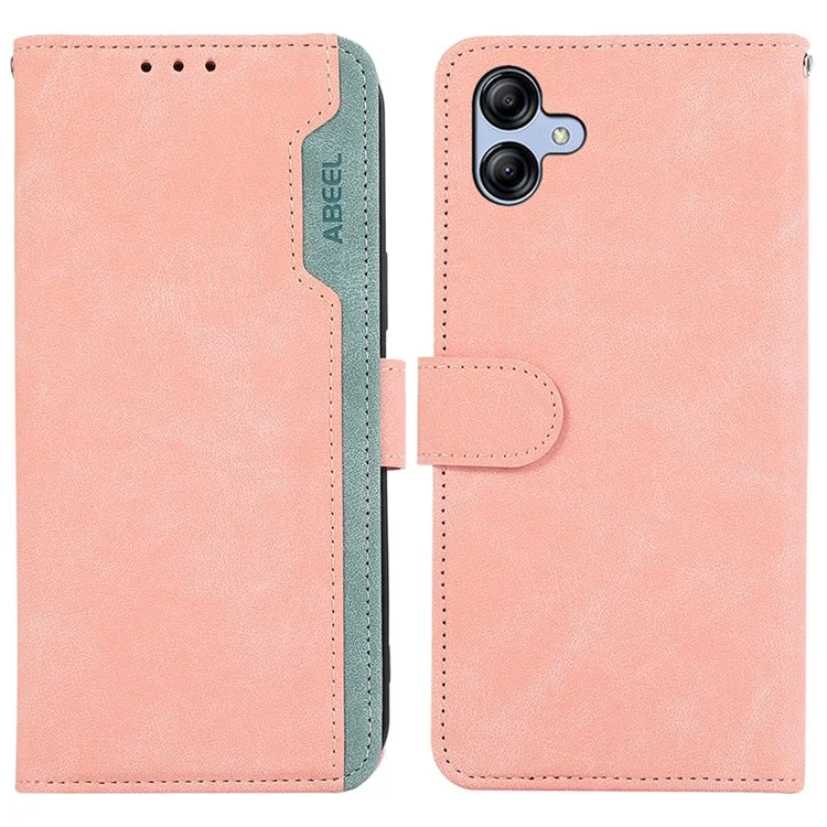ABEEL For 	Samsung Galaxy A05 4G Wallet Case PU Leather RFID Blocking Phone Guard Cover - Pink