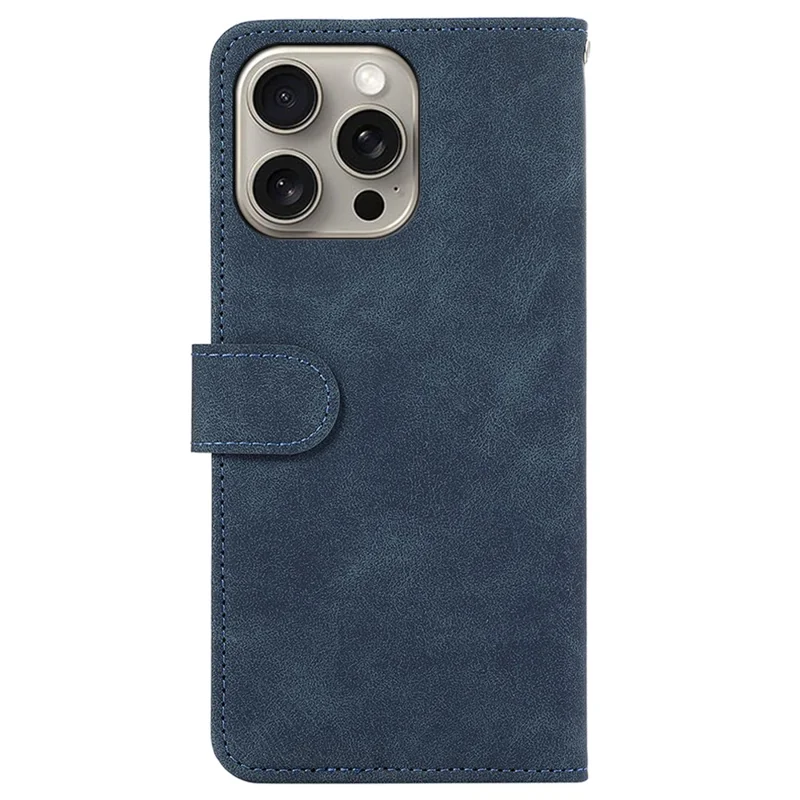 ABEEL For iPhone 15 Pro Cell Phone Cases RFID Blocking Wallet Shell - Blue