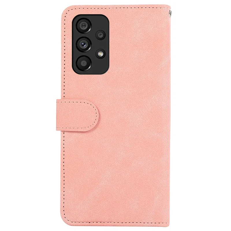ABEEL PU Leather Cover for Samsung Galaxy A23 4G / A23 5G (Global Version) Anti-scratch Phone Case RFID Blocking Wallet - Pink