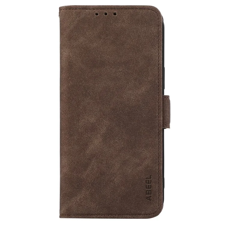 ABEEL For Samsung Galaxy S21 4G / 5G Case Wallet Leather Cover RFID Blocking Funtion - Brown