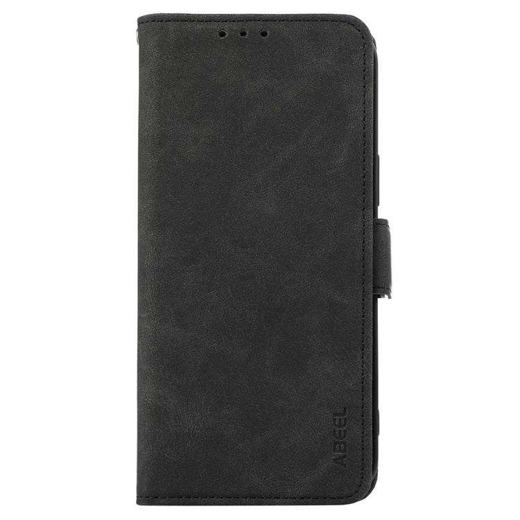 ABEEL For Samsung Galaxy A34 5G PU Leather Protective Cover RFID Blocking Stand Phone Case - Black