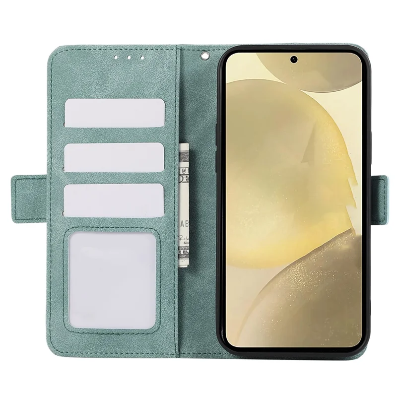 ABEEL For Samsung Galaxy S22+ 5G Shockproof Phone Cover Wallet Case PU Leather RFID Blocking Flip Shell - Baby Blue