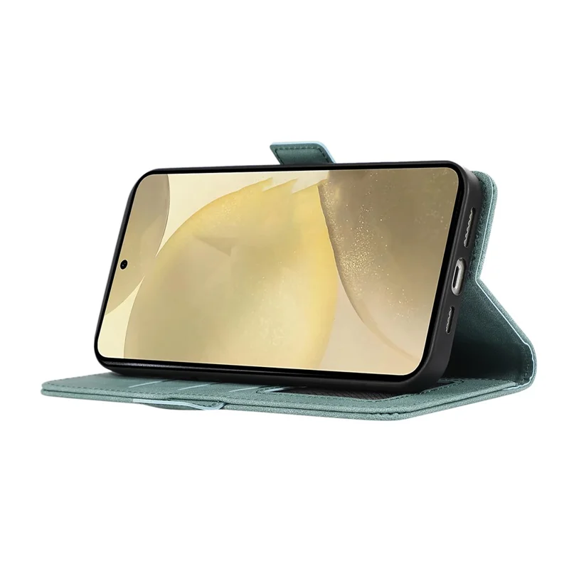 ABEEL For Samsung Galaxy S22+ 5G Shockproof Phone Cover Wallet Case PU Leather RFID Blocking Flip Shell - Baby Blue