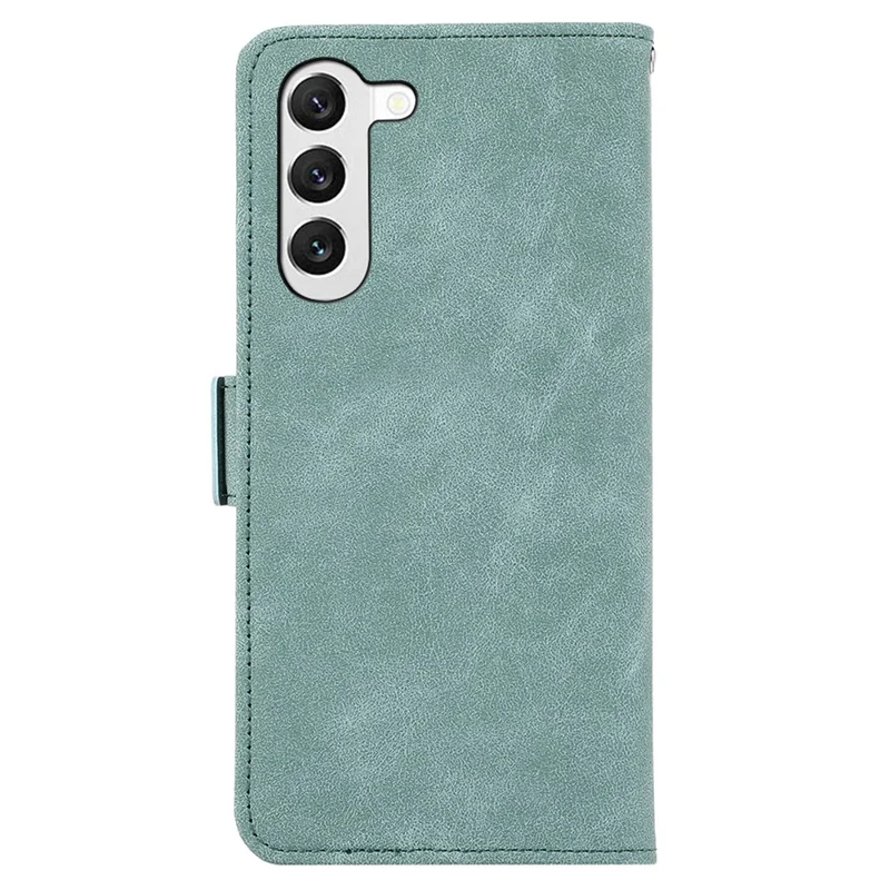 ABEEL For Samsung Galaxy S22+ 5G Shockproof Phone Cover Wallet Case PU Leather RFID Blocking Flip Shell - Baby Blue