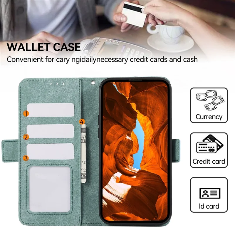 ABEEL For Samsung Galaxy S21+ 5G Case PU Leather Magnetic Clasp Protect RFID Blocking Phone Cover - Baby Blue