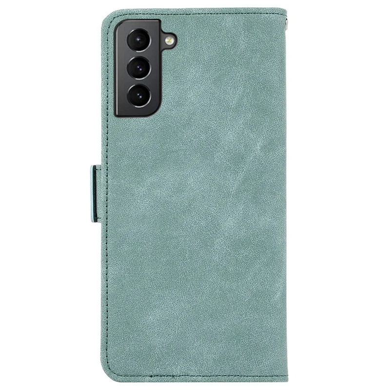 ABEEL For Samsung Galaxy S21+ 5G Case PU Leather Magnetic Clasp Protect RFID Blocking Phone Cover - Baby Blue