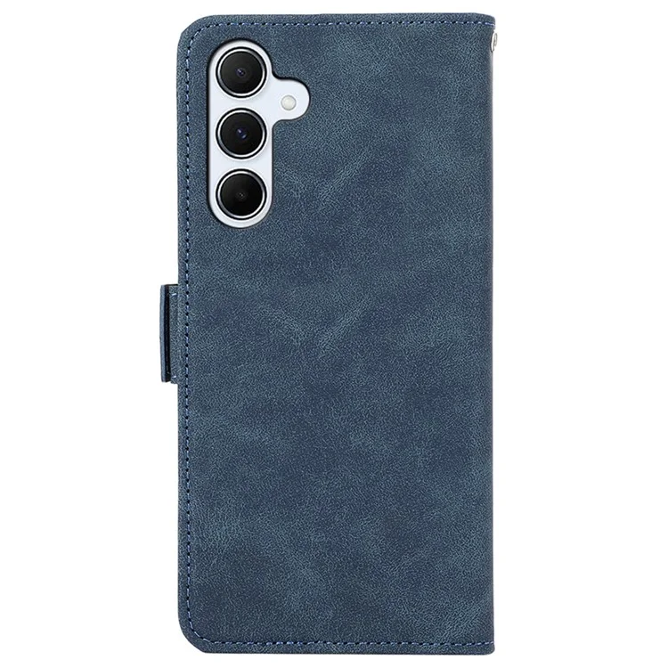 ABEEL Para Samsung Galaxy A55 5G Case Side Magnetic Clasp RFID Blocking Wallet Leather Phone Cover - Azul