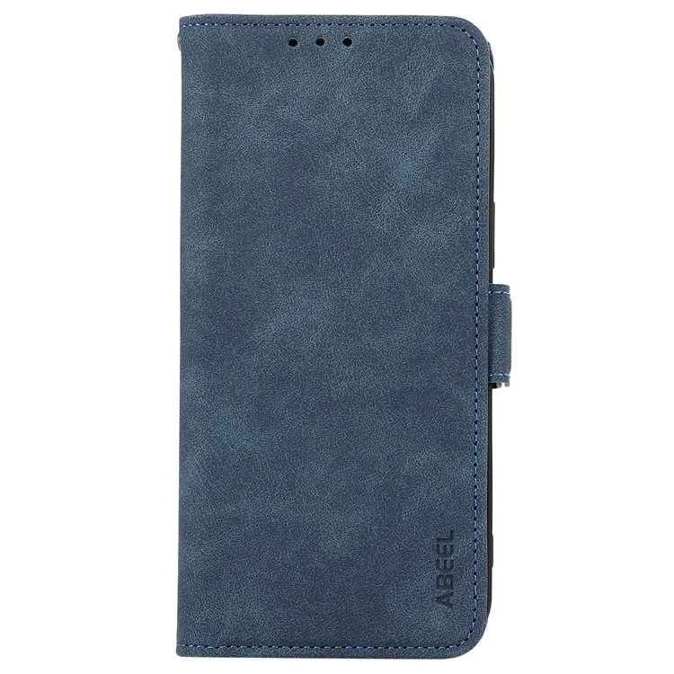 ABEEL For iPhone 12 Pro Leather Case RFID Blocking Wallet Phone Cover Side Magnetic Clasp - Blue