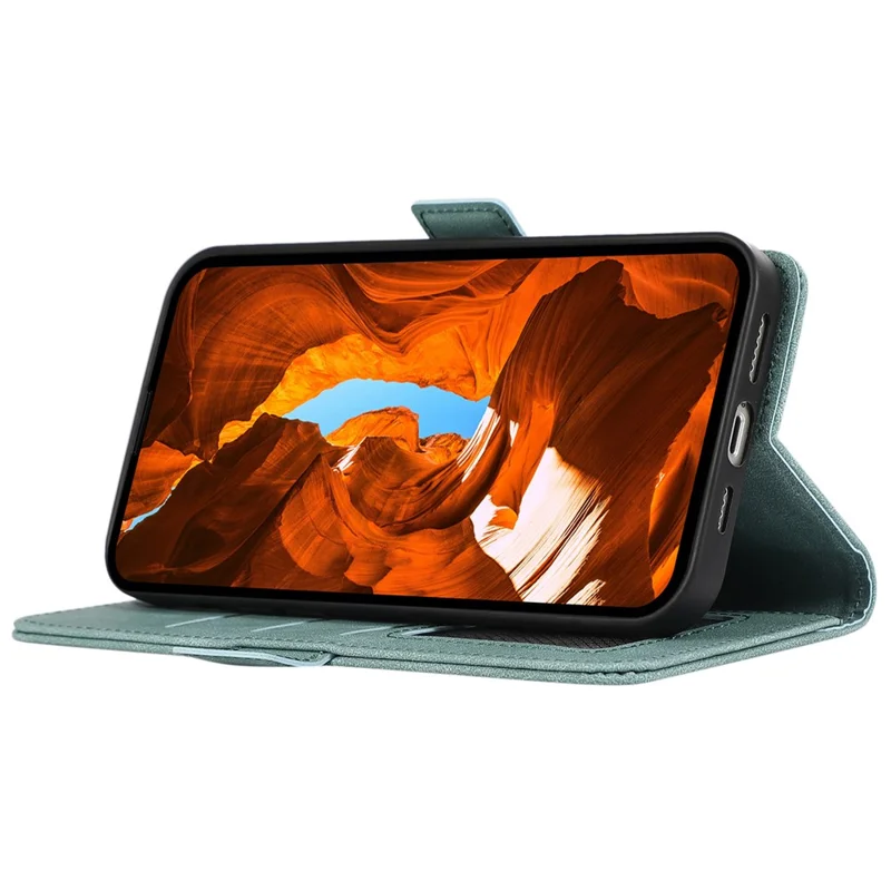 ABEEL For Samsung Galaxy A14 5G / 4G Case PU Leather Phone Cover with RFID Blocking Card Holder - Baby Blue