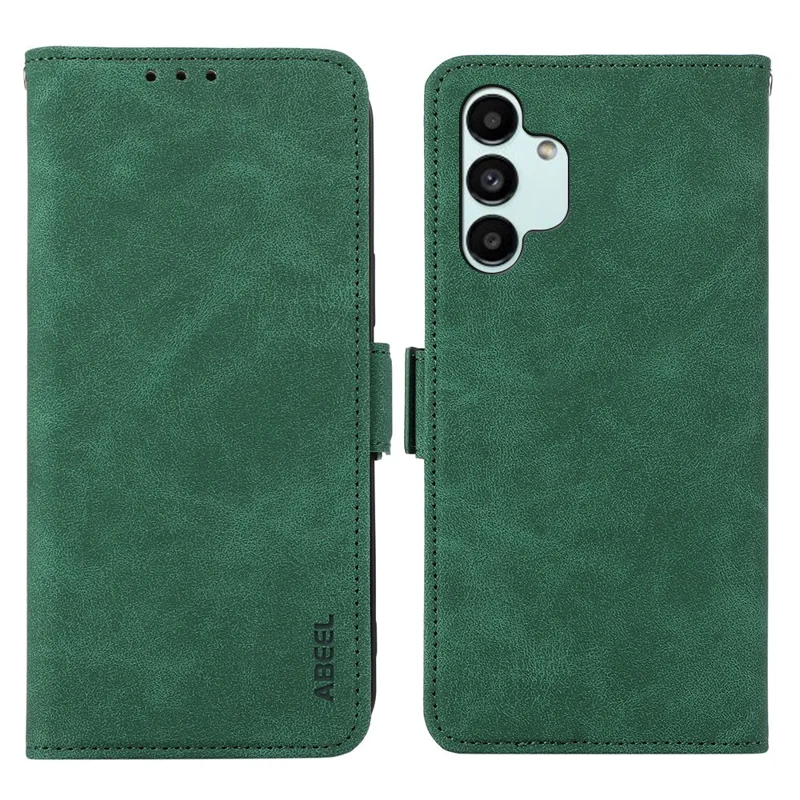 ABEEL Para Samsung Galaxy A13 5G / A04s 4G (164,7 x 76,7 x 9,1 mm) Capa com Bloqueio RFID de Couro - Verde