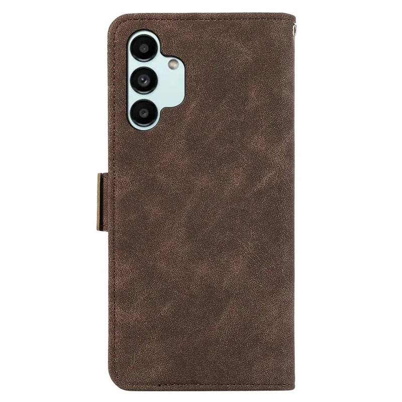 ABEEL For Samsung Galaxy A13 5G / A04s 4G (164.7mm) Case RFID Blocking Leather Phone Cover - Brown