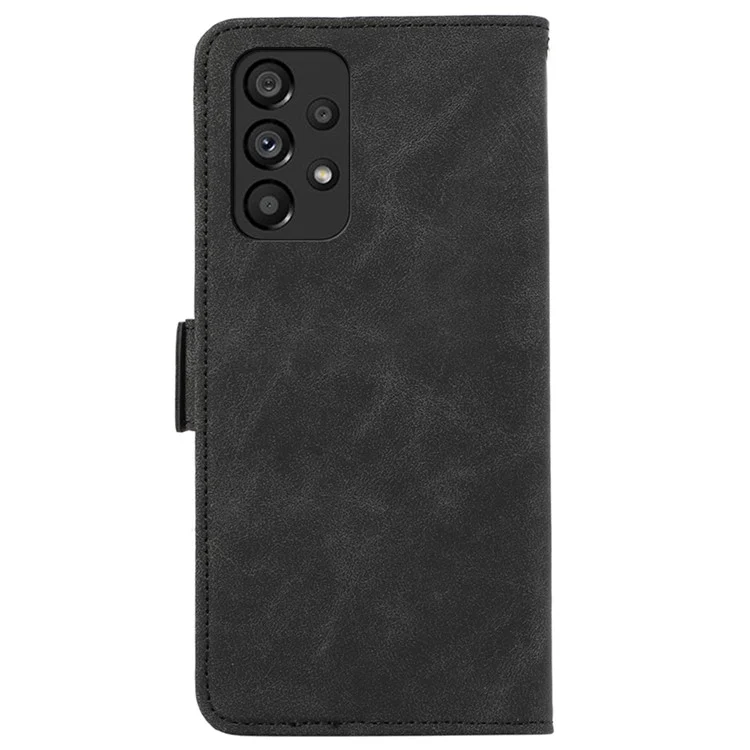 ABEEL Para Samsung Galaxy A23 4G / A23 5G (Versión Global) Funda con Cierre Magnético Lateral de Cuero para Teléfono - Negro