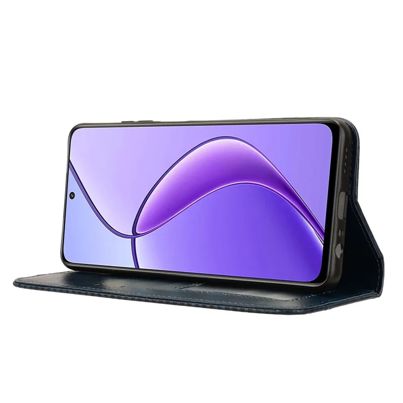 For Realme Narzo 70x 5G / C65 5G / Narzo N65 5G / 13 5G / 12 5G / 12x 5G Wallet Phone Case Retro Leather Magnetic Closing Leather Flip Cover - Blue