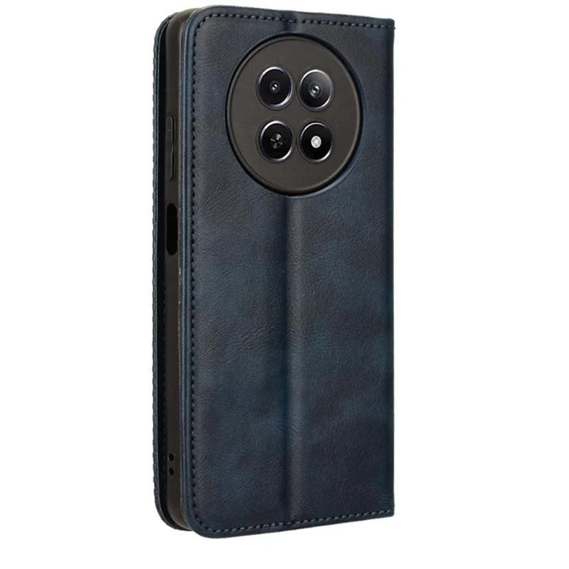 For Realme Narzo 70x 5G / C65 5G / Narzo N65 5G / 13 5G / 12 5G / 12x 5G Wallet Phone Case Retro Leather Magnetic Closing Leather Flip Cover - Blue
