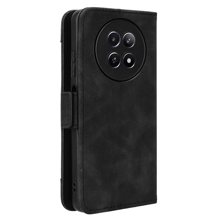 For Realme Narzo 70x 5G / C65 5G / Narzo N65 5G / 13 5G / 12 5G / 12x 5G Card Slots Case Anti-Drop Magnetic Closure Leather Phone Cover - Black