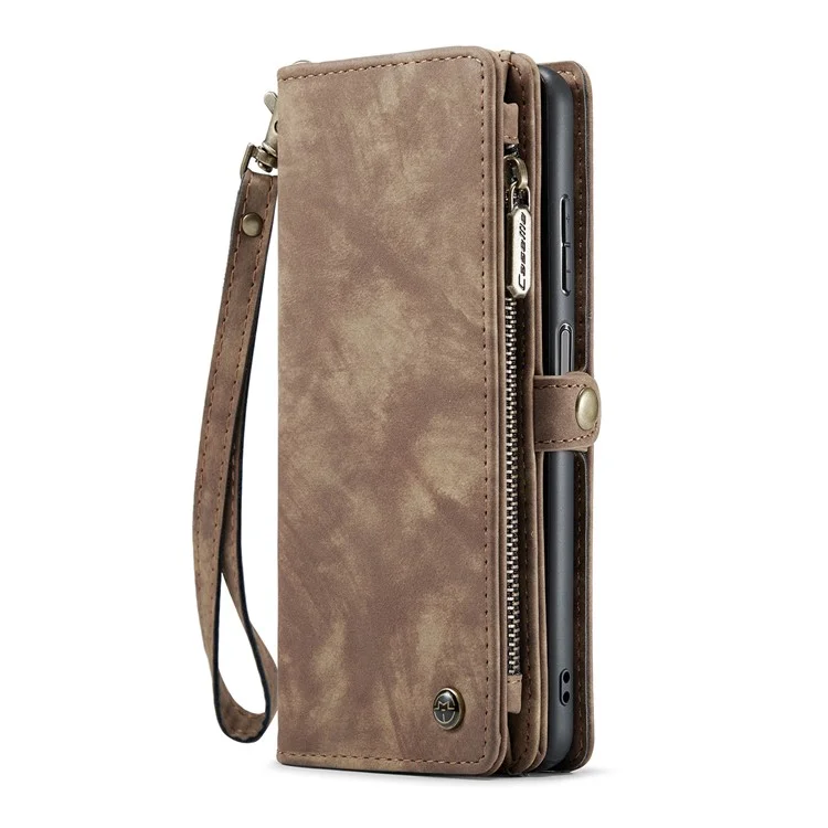 For Samsung Galaxy A25 5G (Global) (161mm) Phone Cases CASEME Leather Cover with Detachable Wallet and Strap - Brown