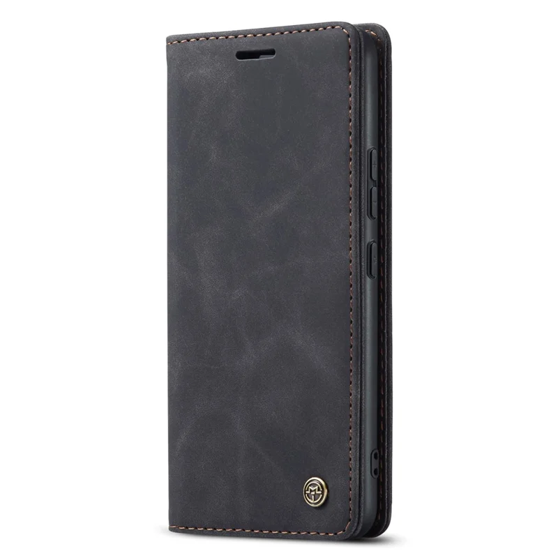 CASEME 013 Série Pour Xiaomi Redmi Note 13 Pro 4G / Poco M6 Pro 4G Étui en Cuir Porte-Cartes Coque de Téléphone - Noir