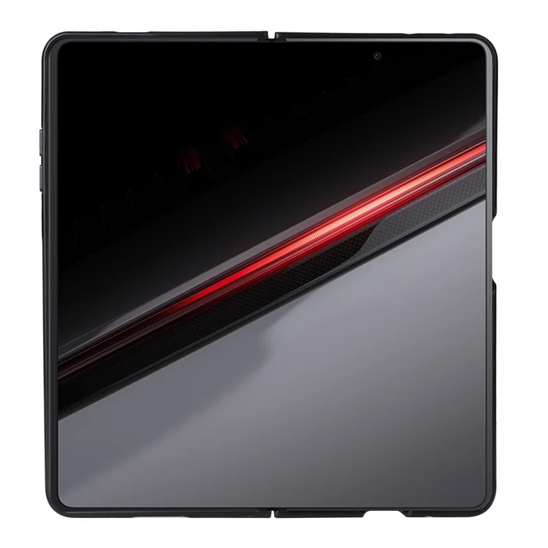 For Honor Magic V2 RSR Porsche Design Case Carbon Fiber Texture Leather Coated PC Phone Cover - Blue