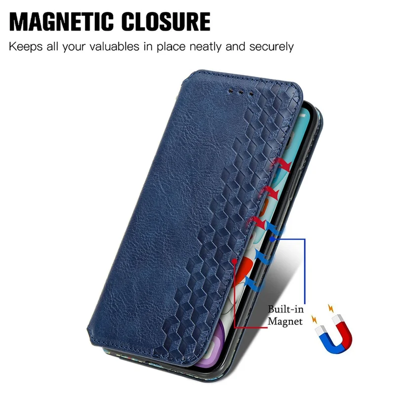 Für Motorola Moto G24 Handy-Hülle Bedruckter Faltständer Leder Rutschfeste Abdeckung - Blau