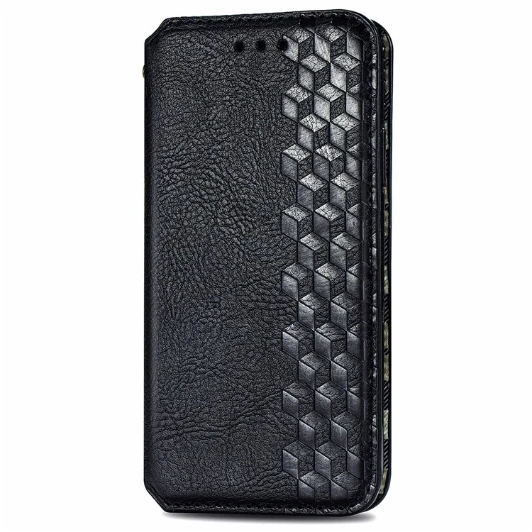 Für Samsung Galaxy A05s 4G Lederhülle mit geprägtem Rautenmuster Wallet Phone Case - Schwarz