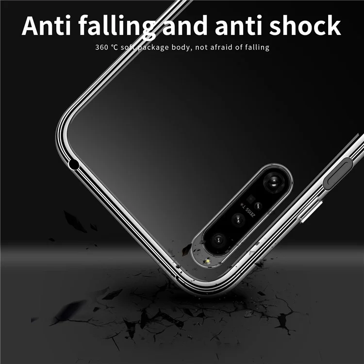 MOFI Для Sony Xperia 1 VI Чехол Царапинам устойчивый TPU Прозрачный Чехол для телефона