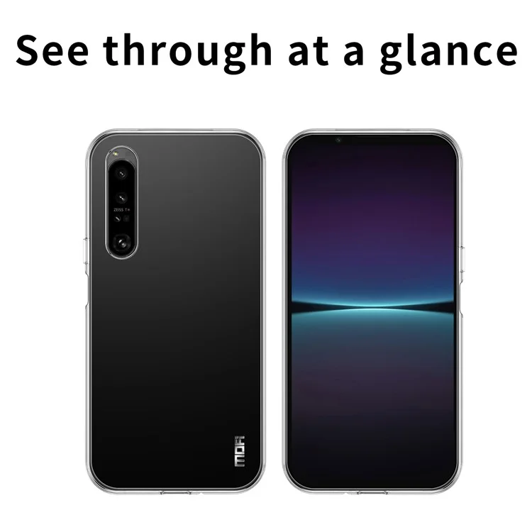 MOFI Для Sony Xperia 1 VI Чехол Царапинам устойчивый TPU Прозрачный Чехол для телефона