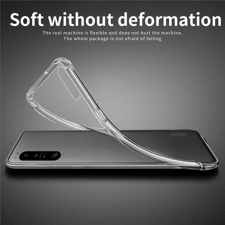 MOFI Для Sony Xperia 1 VI Чехол Царапинам устойчивый TPU Прозрачный Чехол для телефона