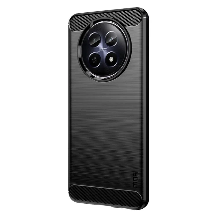 MOFI JK TPU Series-1 For Realme 12 5G Case Brushed Anti-Fall TPU Phone Cover - Black