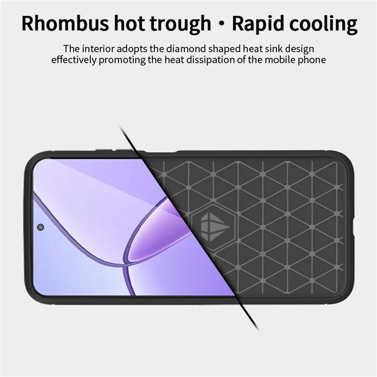 MOFI JK TPU Series-1 For Realme 12 5G Case Brushed Anti-Fall TPU Phone Cover - Black