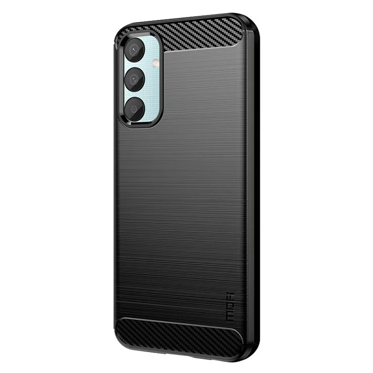 MOFI JK TPU Série-1 Para Samsung Galaxy M15 5G / F15 5G Case Brushed Soft TPU Phone Cover - Preto