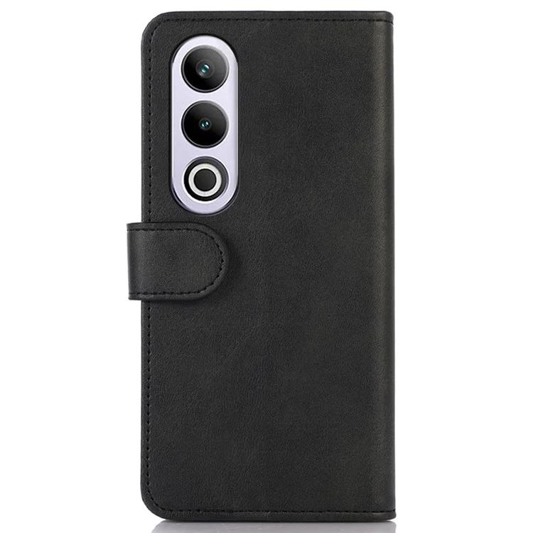 Per OnePlus Nord CE4 5G Case Custodia in Pelle PU Texture di Pelle di Vitello Slot per Carte Custodia Portafoglio per Telefono - Nero