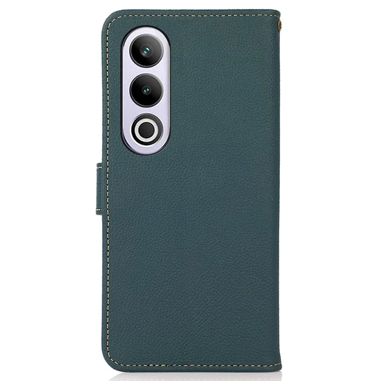 KHAZNEH Für OnePlus Nord CE4 5G Hülle RFID-Blockierung Anti-Drop Telefonständer Cover - Grün