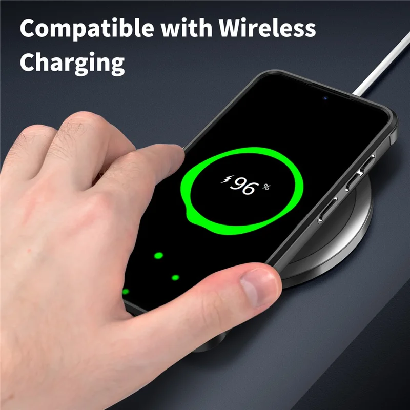 For Samsung Galaxy A14 4G / 5G Case Lens Privacy Protection PC+TPU Phone Cover - Black