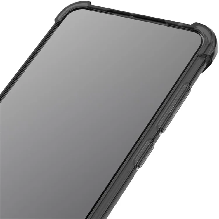 IMAK Pour Asus Zenfone 11 Ultra 5G Coque Transparente Airbag Coin Protection contre les Chutes Coque TPU Téléphone - Noir Transparent