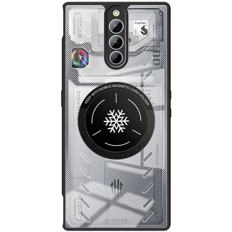 IMAK UX-9A Série pour ZTE nubia Red Magic 8 Pro 5G / 8 Pro+ 5G / 8S Pro Étui Transparent Dissipation Thermique PC+TPU