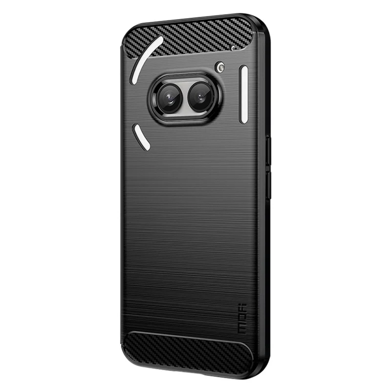 MOFI JK TPU Series-1 For Nothing Phone (2a) Plus / Phone (2a) Cell Phone Cases Shock-Absorbent Brushed Cover - Black