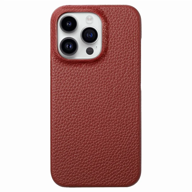 Y1 For iPhone 14 Pro Case Litchi Texture Leather+PC Anti-fingerprint Protective Shell - Red