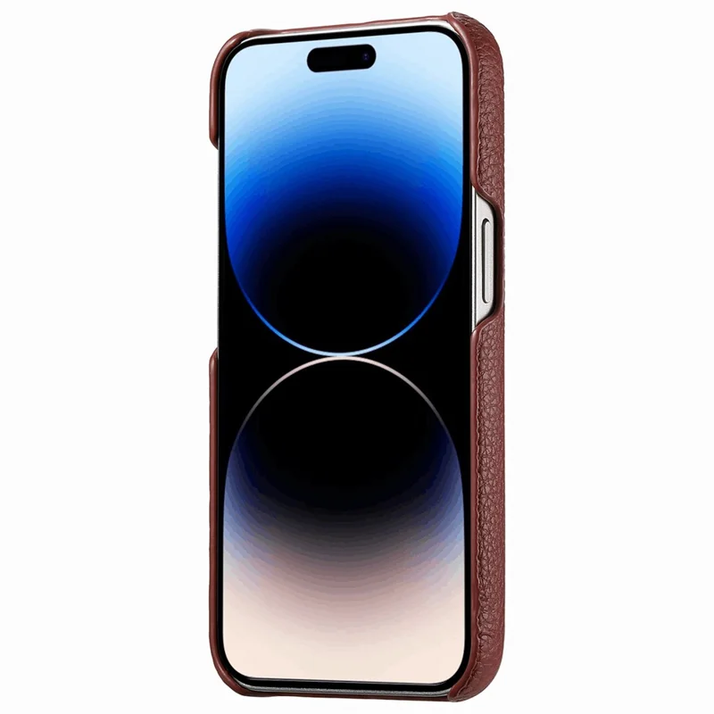 Y1 For iPhone 14 Pro Case Litchi Texture Leather+PC Anti-fingerprint Protective Shell - Red