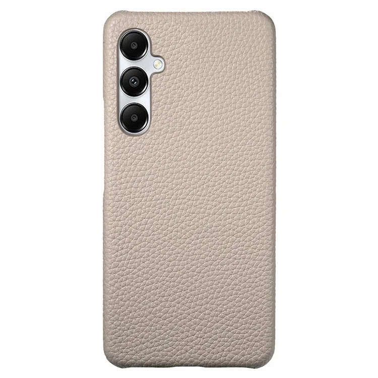 Y1 Per Samsung Galaxy A35 5G Custodia Texture Litchi Pelle+PC Back Cover - Grigio Kaki