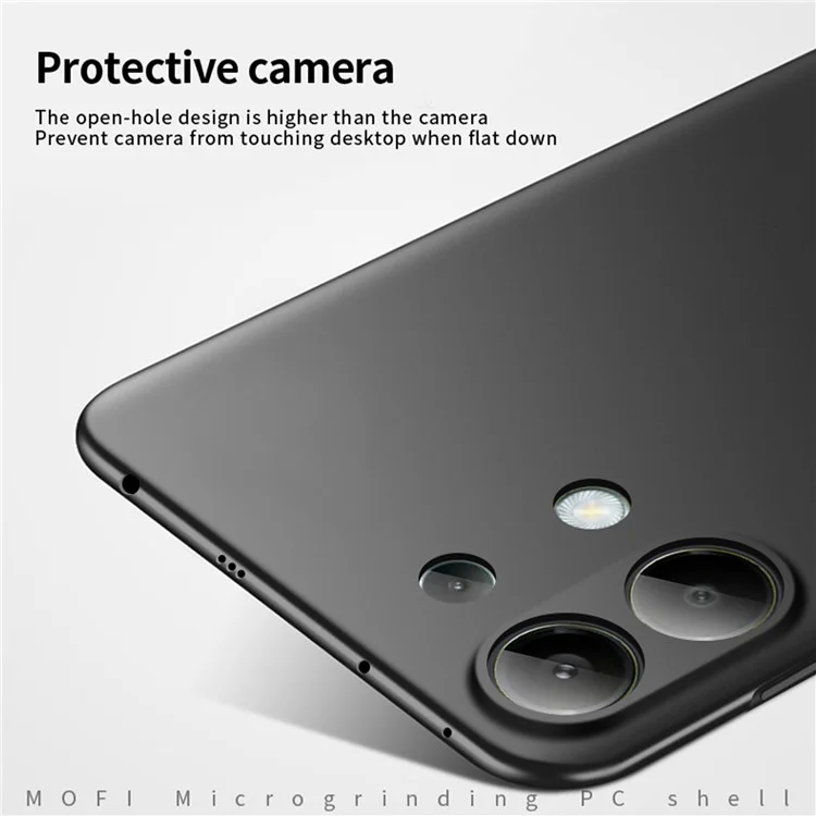 MOFI JK PC Series-1 Чехол для Xiaomi Redmi Note 13 4G Ультратонкий жёсткий ПК Чехол для телефона - Чёрный 