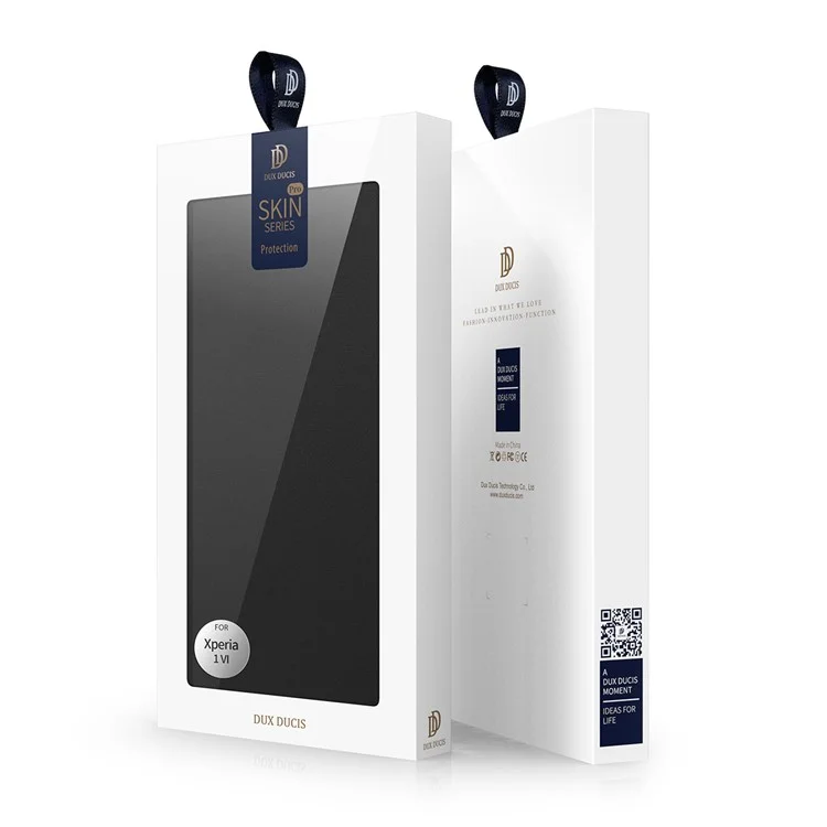 DUX DUCIS Skin Pro Series Für Sony Xperia 1 VI Kartensteckplatz Handyhülle Leder Telefonständer - Schwarz