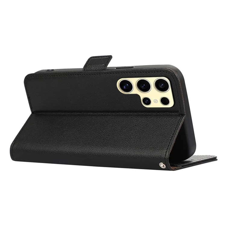 ABEEL Pour Samsung Galaxy S22 Ultra 5G Étui Antichoc Blocage RFID Housse de Téléphone - Noir