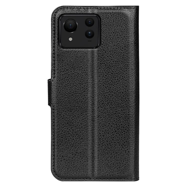 For Asus Zenfone 11 Ultra 5G Case Litchi Texture Card Holder Phone Protective Cover - Black